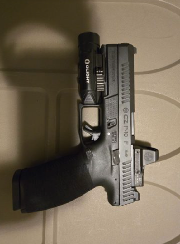 CZ P-10F w/ Leupold DPP & Olight Valkyrie PL-2 2